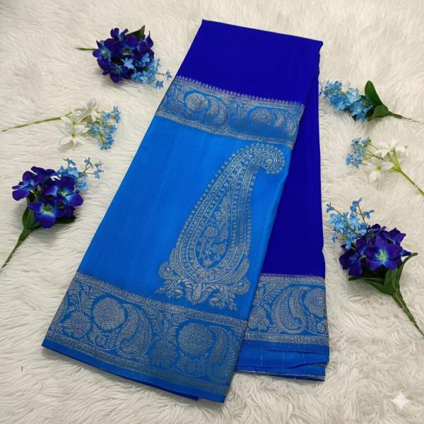 Premium Quality Crape Georgette Sarees